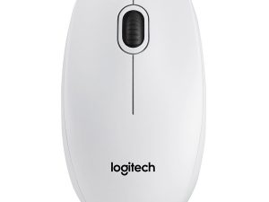 LOGITECH B100 Corded Mouse - WHITE - USB - B2B