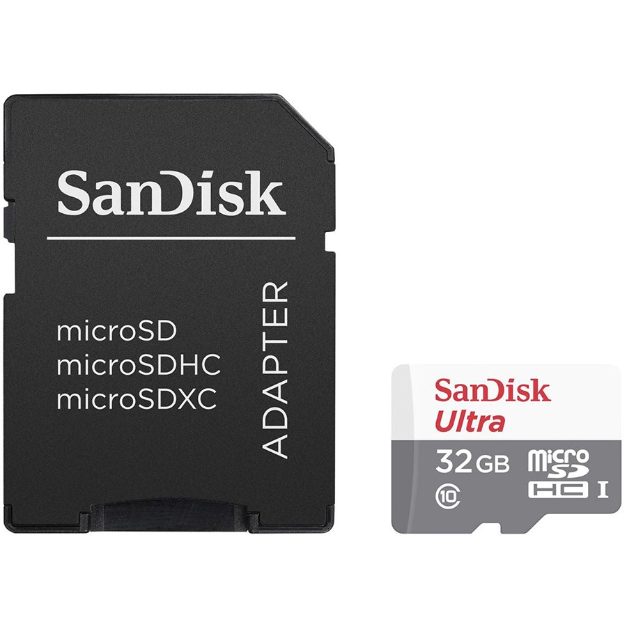 SANDISK Ultra Android microSDHC + SD Adapter 32GB 80MB/s Class 10