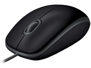 LOGITECH B110 Corded Mouse - SILENT - BLACK - USB - B2B