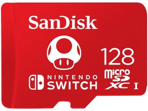 SANDISK microSDXC card for Nintendo Switch 128GB, up to 100MB/s Read, 60MB/s Write, U3, C10, A1, UHS-1