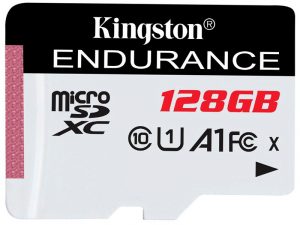 Kingston 128GB microSDXC Endurance 95R/45W C10 A1 UHS-I Card Only
