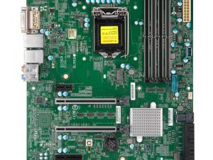Supermicro mainboard server X11SCA-Bulk Single Socket H4 (LGA 1151), 1x LAN with Intel Ethernet Controller I210-ATSingle LAN with Intel PHY I219LM LAN controller, 1 PCI-E 3.0 x4, 1 PCI-E 3.0 x1, 2 PCI-Ex16 slots