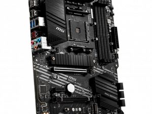 MSI B550-A PRO,ATX, Socket AM4,AMD B550 Chipset,4 DIMMs,Dual Channel DDR4 up to 4400+(OC)MHz,1x PCIe 4.0/3.0 x16 slot,2x M.2 slots,2x USB 3.2 Gen 2 (1x Type-C),2x USB 3.2 Gen 1,4x USB 2.0,1x HDMI,1x DP,1G LAN,7.1 Audio,3y warranty