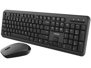 CANYON SET-W20 EN/BG Keyboard+Mouse Velvet Wireless Black