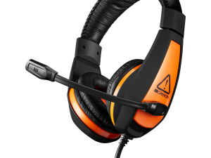 CANYON Star Raider GH-1A, Gaming headset 3.5mm jack with adjustable microphone and volume control, with 2in1 3.5mm adapter, cable 2M, Black, 0.23kg