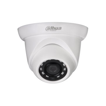 Dahua IP camera 2MP, Eyeball 1/2.7" CMOS, 1920×1080 Effective Pixels, 25fps@1080P, Focal Length 2.8mm (View angle 104°), Max IR distance 30m, 0.08Lux/F2.0, 0Lux/F2.0 IR on, DC12V, PoE, 5.5W, IP67.