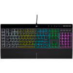 CORSAIR K55 RGB PRO Gaming Keyboard, Backlit Zoned RGB LED, Rubberdome