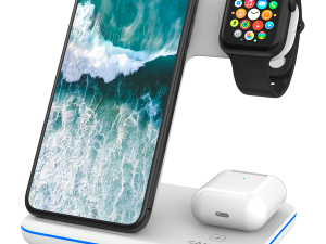 CANYON wireless charger WS-303 15W 3in1 White