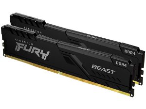 Kingston DRAM 32GB 3200MT/s DDR4 CL16 DIMM (Kit of 2) FURY Beast Black