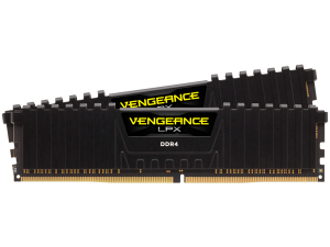 CORSAIR DDR4, 3200MHz 16GB 2x8GB Dimm, 16-20-20-38, XMP 2.0, Vengeance LPX black Heatspreader, Black PCB, 1.35V