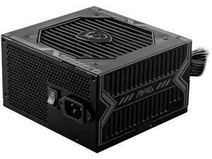 MSI MAG A650BN, 650W, 80 Plus Bronze, 120mm Low Noise Fan, Protections: OCP/OVP/OPP/OTP/SCP, Dimensions: 150mmx140mmx86mm, 5Y Warranty