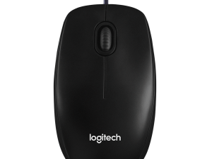 LOGITECH B100 Corded Mouse - BLACK - USB - B2B