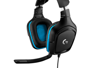 LOGITECH G432 Wired Gaming Headset 7.1 - LEATHERETTE - BLACK/BLUE - USB