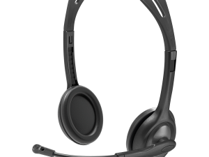 LOGITECH H111 Corded Stereo Headset - BLACK - 3.5 MM