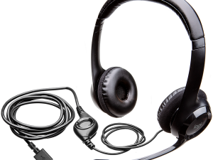 LOGITECH H390 Corded Headset - BLACK - USB