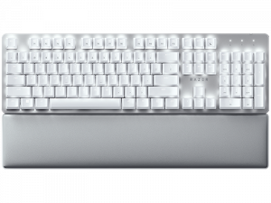 Razer Pro Type Ultra - US Layout, Wireless Mechanical Keyboard for Productivity, Razer Yellow Mechanical Switch, Bluetooth and Razer HyperSpeed (2.4GHz), Backlit keys (white LED), USB-C, Plush leatherette wrist rest, Soft-touch coating