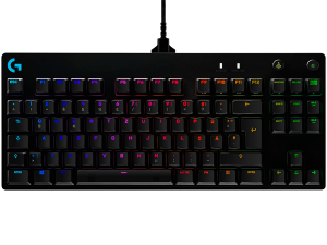 LOGITECH G PRO TKL Corded Mechanical Gaming Keyboard - BLACK - US INT'L - USB - CLICKY