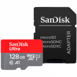 SANDISK Ultra microSDXC 128GB + SD Adapter 140MB/s A1 Class 10 UHS-I