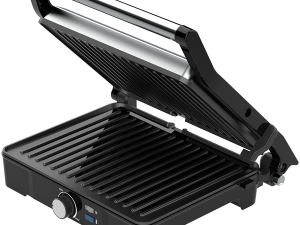 AENO Electric Grill EG2: 2000W, Temperature regulation, Max opening angle -180°, Plate size 290*234mm