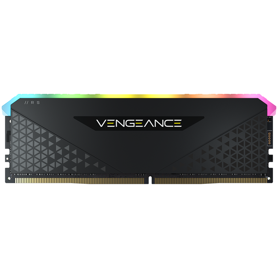 CORSAIR DDR4, 3200MHz 8GB 1x8GB Dimm, 16-20-20-38, XMP 2.0, Vengeance RGB RS, RGB LED, Black PCB, 1.35V, for AMD Ryzen & Intel