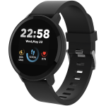 CANYON Lollypop SW-63, Smart watch, 1.3inches IPS full touch screen, Round watch, IP68 waterproof, multi-sport mode, BT5.0, compatibility with iOS and android, black, Host: 25.2*42.5*10.7mm, Strap: 20*250mm, 45g