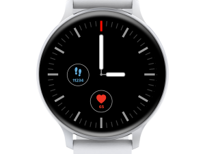 CANYON Badian SW-68, Smartwatch, Realtek 8762CK, 1.28''TFT 240x240px; RAM : 160KB,  Lithium-ion polymer battery, 3.7V 190mAh Include, Silver Zinc alloy middle frame + plastic bottom case+ white Silicone strap + silver strap buckle, 44.9x 10.9mm, strap: 20x220mm, 50.64g
