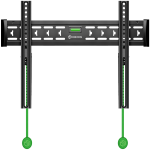 ONKRON Fixed TV Wall Mount for 43 to 85-inch Flat Panel TVs Digital Panels 68,2 kg, Black
