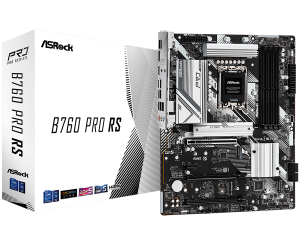 ASROCK MB Desktop B760 Pro RS (S1700, 4x DDR5, 1x PCIe 5.0 x16, 1x PCIe 4.0 x16, 1x PCIe 3.0 x16, 1x PCIe 3.0 x1, 2x Hyper M.2 PCIe Gen4x4, 1x M.2 PCIe Gen 4x2, 4x SATA3, 2x USB-C, 6x USB 3.2, 4x USB 2.0, 1xRJ-45 2.5GB, 1x HDMI, 1x DP, ATX