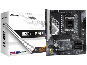 ASROCK MB Desktop B650M-HDV/M2, AM5, 2x DDR5, 2x PCIe 4.0 x16, 1x PCIe 4.0 x1, 1x Blazing M.2(PCIe Gen5x4), 1x Hyper M.2(PCIe Gen4x4), 1x M.2, 4x SATA3 6.0 Gb/s, 1x HDMI, 1x DisplayPort, 2.5G LAN, 7x USB 3.2, 8x USB 2.0, 1x USB-C