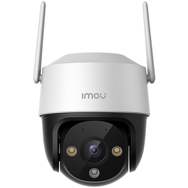 Imou Cruiser SE+, full color night vision Wi-Fi IP camera 4MP, rotation 355° pan & 90° Tilt, 1/3" progressive CMOS, H.265, 25fps@1440, 3.6mm Fixed lens, field of view: 79°, IR up to 30m, 8x Digital Zoom, 1x RJ45, Mic&Speaker, 110dB Siren, IP66.