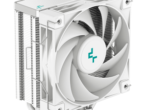 DeepCool AK400 WH, CPU Air Cooler, 1x120mm PWM Fan, TDP 220W, 4 Heatpipes, White, LGA1700/1200/115x, AMD AM5/AM4, 127x97x155 mm(LxWxH), 3Y, R-AK400-WHNNMN-G-1