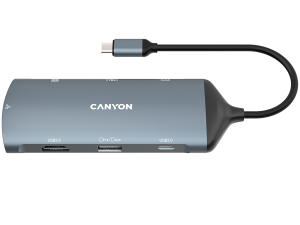 CANYON hub DS-15 8in1 4k USB-C Dark Grey