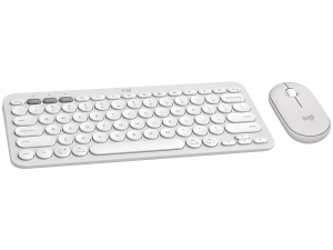LOGITECH Pebble 2 Bluetooth Keyboard Combo - TONAL WHITE - US INT'L