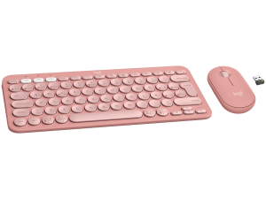 LOGITECH Pebble 2 Bluetooth Keyboard Combo - TONAL ROSE - US INT'L