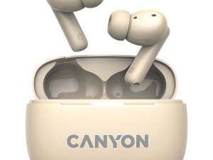 CANYON headset OnGo TWS-10 ANC+ENC Beige