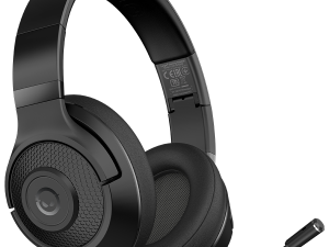 LORGAR Noah 500, Wireless Gaming headset with microphone, JL7006, BT 5.3, battery life up to 58 h (1000mAh), USB (C) charging cable (0.8m), 3.5 mm AUX cable (1.5m), size: 195*185*80mm, 0.24kg, black