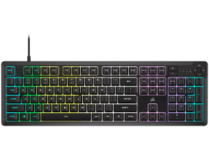 CORSAIR K55 CORE RGB Black, Fully customizable ten-zone RGB backlight