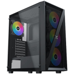 Xigmatek Blade EN40887 ATX/M-ATX/MINI ITX, USB3.0 X1, USB2.0 X2, HD AUDIO, Mehsed Grill Frontpanel & Left Tempered Glass, 4PCS X20C Auto Running LED Fan