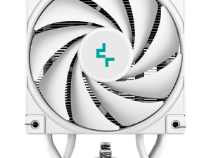 DeepCool AK500S Digital WH, CPU Air Cooler, 1x120mm FK120 PWM FDB Fan, ARGB, Digital Display, White, TDP 240W, 5 Heatpipes, Fluid Dynamic Bearing, LGA1700/1200/1151/1150/1155, AMD AM5/AM4,125×96×160 mm(L×W×H), 3Y, R-AK500S-WHADMN-G