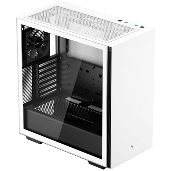 DeepCool CH510 White Mid Tower Case, E-ATX/ATX/Micro-ATX/Mini-ITX, 2xUSB2.0, 1xUSB3.0, 1xAudio, 1xMic, ABS+SPCC+Tempered Glass, Mesh Panel R-CH510-BKNNE1-G-1