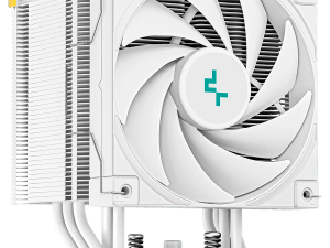 DeepCool AK500 Digital WH, CPU Air Cooler, 1x120mm FK120 PWM FDB Fan, ARGB, Digital Display, White, TDP 240W, 5 Heatpipes, Fluid Dynamic Bearing, LGA2066/2011-v3/2011/1700/1200/1151/1150/1155, AMD AM5/AM4, 127×117×160 mm(L×W×H), 3Y, R-AK500-WHADM