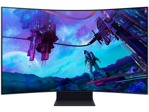 Monitor LED Samsung LS55CG970NUXDU Odyssey G97NC, 55" UHD Curved 1000R 16:9 (3840x2160) VA 165Hz, 600 cd/㎡, 1m:1, HDR 10 +, 1ms (GTG), 178/178, FS, 1xDP 3xHDMI, 2xUSB 2.0, 60W 2.2.2Ch, 3.5 Jack, Tilt/Pivot/Swivel/HeightAdj (300mm), Remote, 2Y