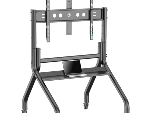 ONKRON Mobile TV stand with bracket 60"-120" Screens up to 150 kg, Black