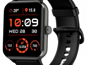 Blackview R50, 1.85-inch TFT HD, 350mAh Battery, 24-hour SpO2 Detection + Heart Rate Monitoring, Calls and SMS notification, Black