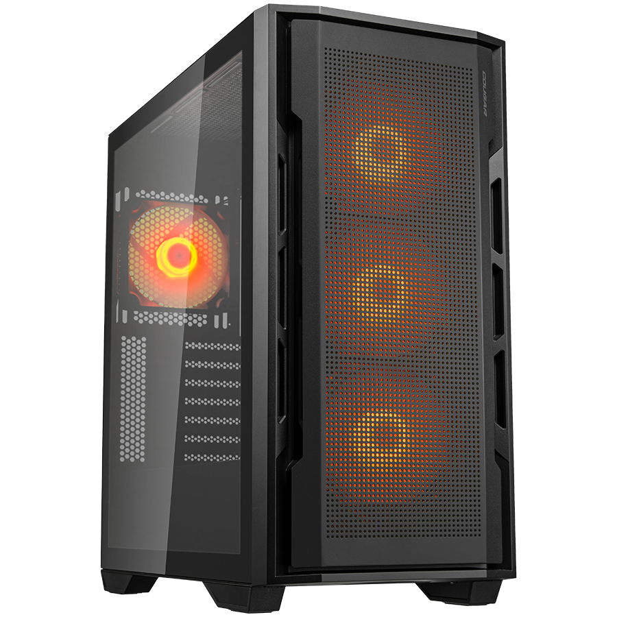 COUGAR Case Uniface RGB, Mid Tower, Mini ITX/Micro ATX / ATX / CEB / E-ATX, Type-C, USB 3.0 x 2, USB 2.0 x 1, Audio/Mic 3.5mm jack x 1, 4x120mm ARGB fans, Tempered glass, 230 x 493 x 475 (mm)