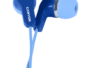 CANYON Stereo Earphones with inline microphone, Blue