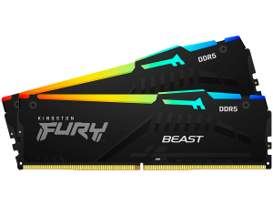 Kingston DRAM 32GB 5600MT/s DDR5 CL40 DIMM (Kit of 2) FURY Beast RGB XMP