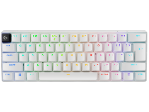 LOGITECH G PRO X 60 LIGHTSPEED Wireless Gaming Keyboard (Tactile) - WHITE - US INT'L - 2.4GHZ/BT - EMEA28-935 - TACTILE SWITCH