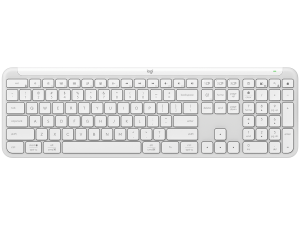 LOGITECH SIGNATURE SLIM WIRELESS KEYBOARD K950 - OFF WHITE - US INT'L - 2.4GHZ/BT - INTNL-973