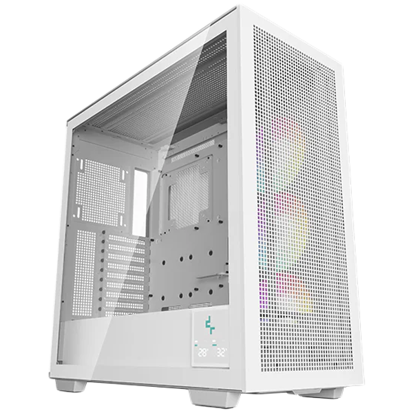DeepCool MORPHEUS WH, Mini-ITX / M-ATX / ATX / E-ATX, 4xUSB3.0, 1xAudio, 1x Type-C, 1x420mm Pre-Installed ARGB Fan, ABS+SPCC+Tempered Glass, White, R-MORPHEUS-WHAPA1-G-1